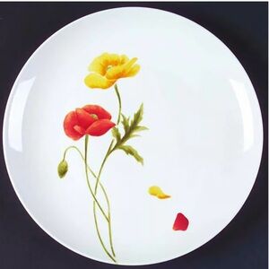 Lynn’s 12” Porcelain Serving Vibrant Poppy platter
